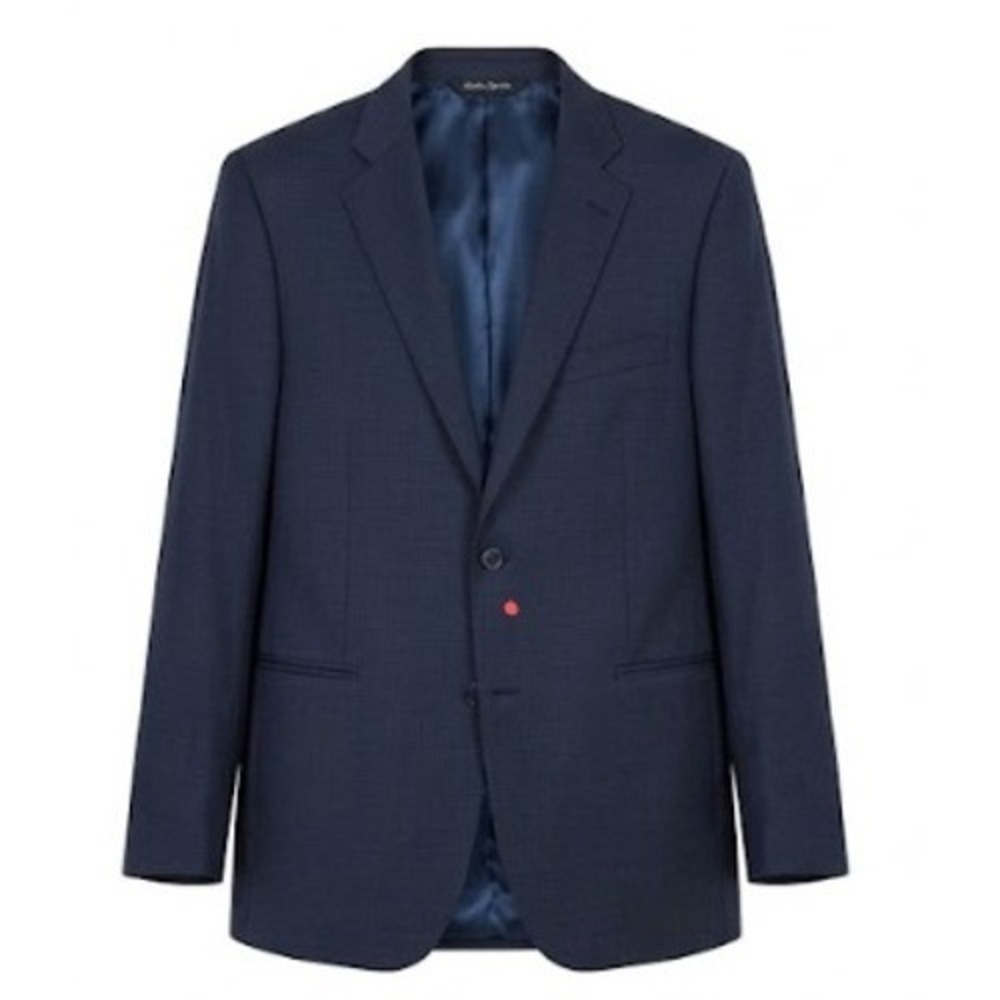 Ermenegildo Zegna Traveller Saks Fifth Av 100% Wool Jacket Blazer 42R Navy Italy